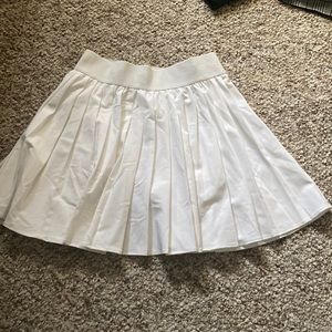 White golf skirt